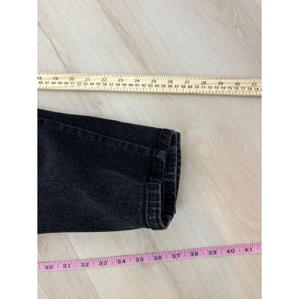 Gloria Vanderbilt Tapered Jeans Womens 10 Short Black High Rise Stretch Vintage